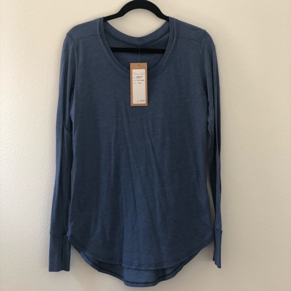 Niyamasol heathered blue Long Sleeve Tee